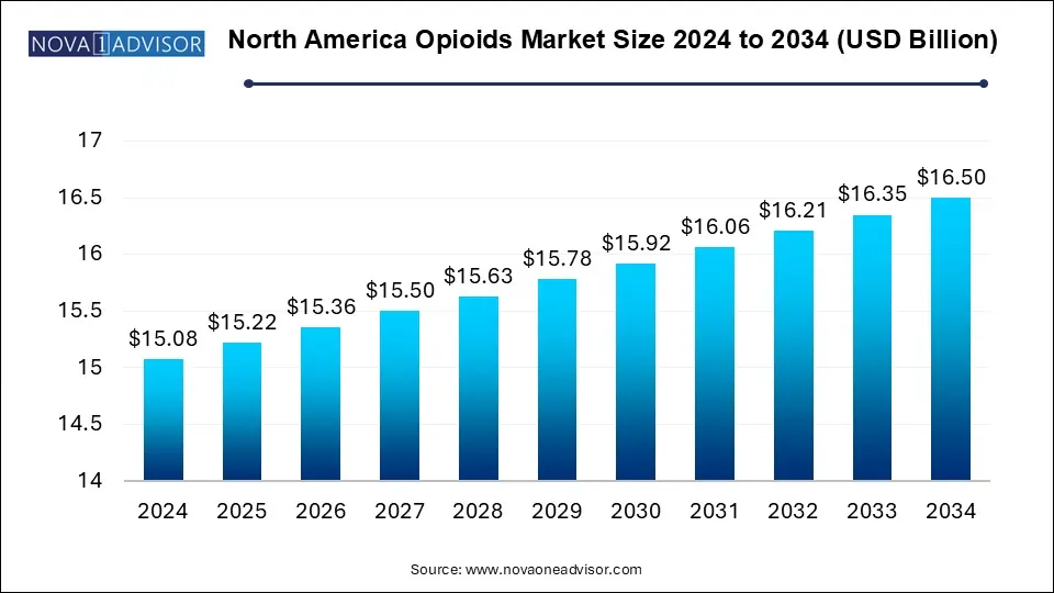 North America Opioids Market Size 2024 To 2034