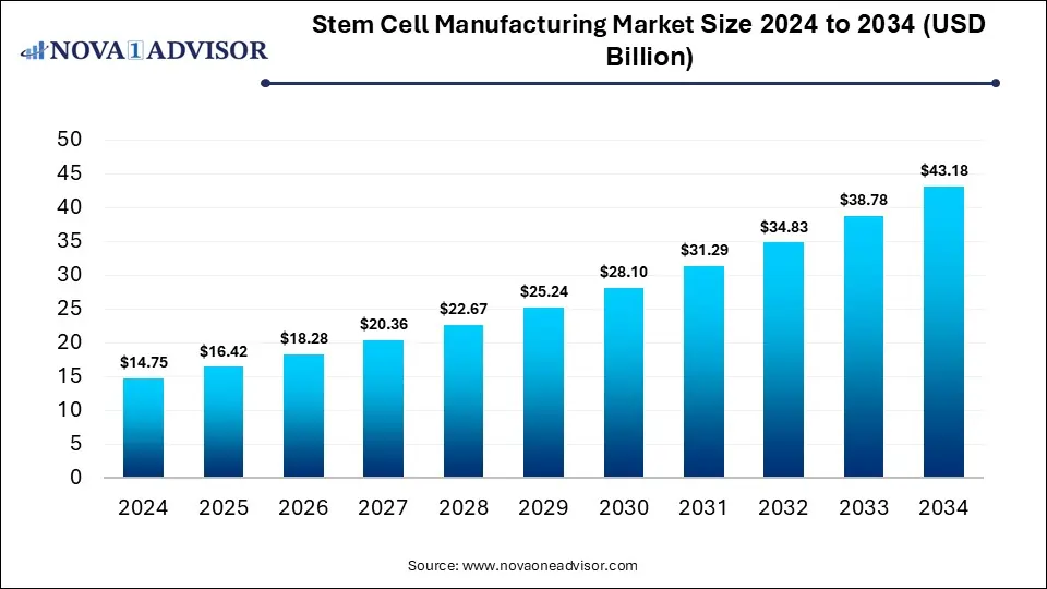 Stem Cell Manufacturing Market Size 2024 To 2034