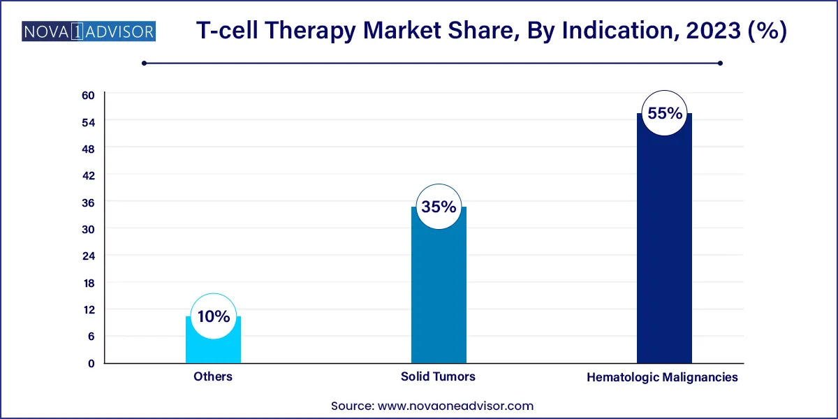 T-cell Therapy Market Share, By Indication, 2023 (%)