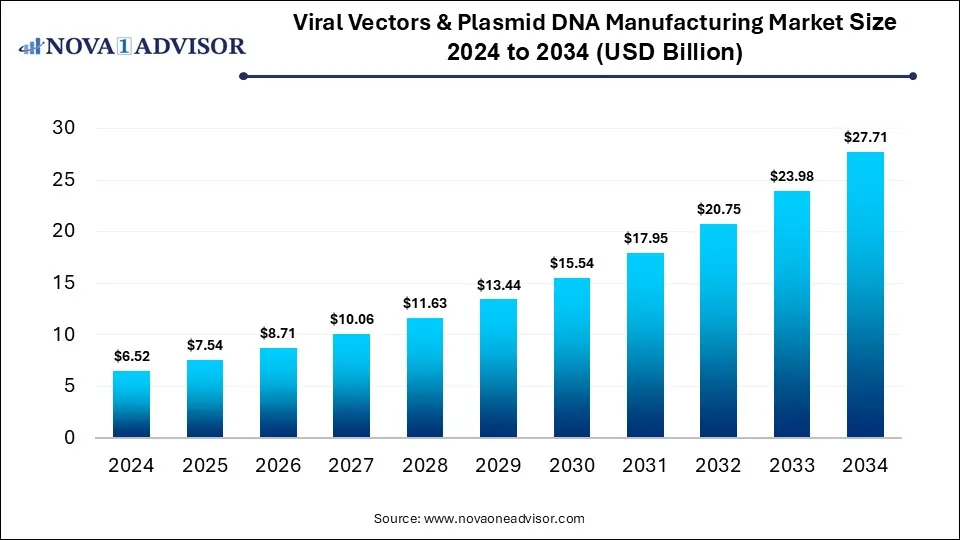 Viral Vectors & Plasmid DNA Manufacturing Market Size 2024 To 2034