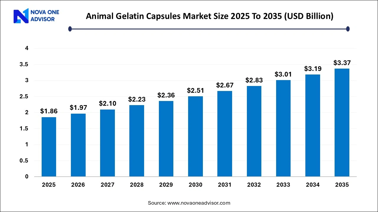 Animal Gelatin Capsules Market Size 2025 To 2035
