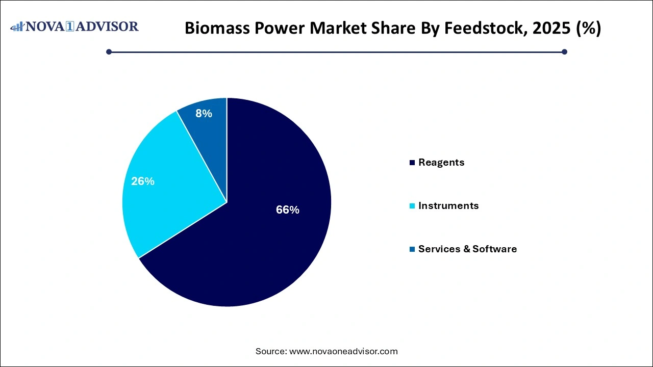 Biomass Power Market Share by Feedstock