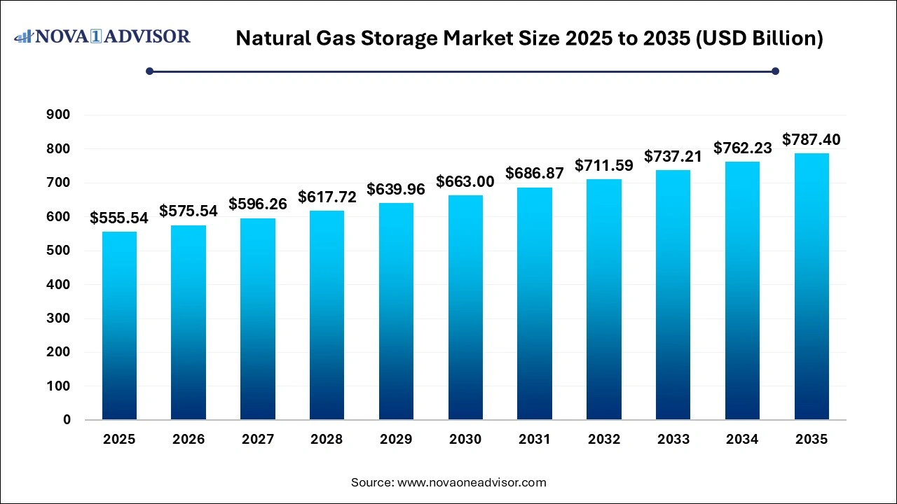 Natural Gas Storage Market Size 2025 to 2035
