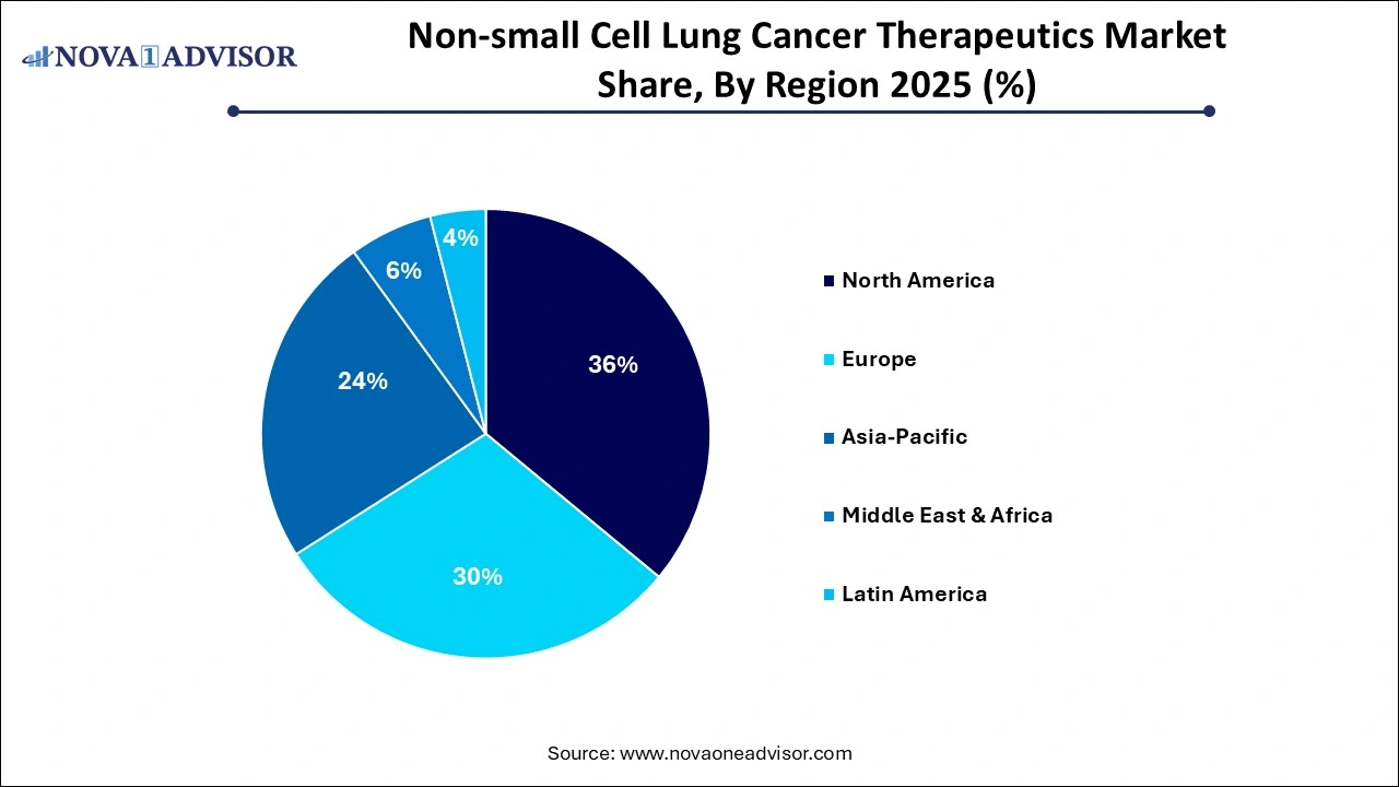 Non-small Cell Lung Cancer Therapeutics Market Share by Region