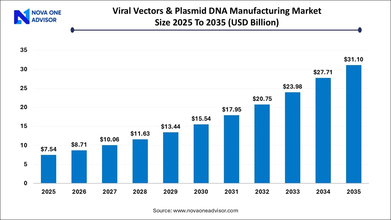 Viral Vectors & Plasmid DNA Manufacturing Market Size 2025 To 2035